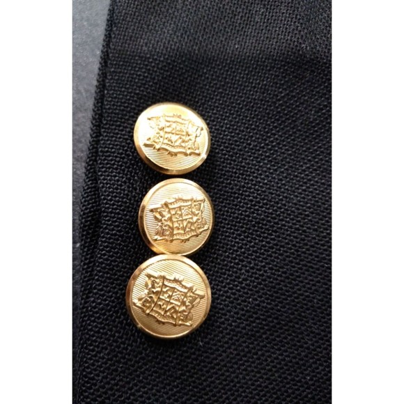 Men's Vintage John Weitz Collection 2-Button Black Blazer Jacket Sport Coat - Picture 8 of 12